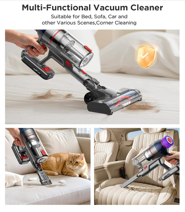 Cordless Stick Vacuum Cleaner 550W in Vacuums in Edmonton - Image 3