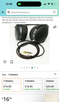 Sennheiser headphone cable replacement