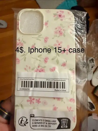iPhone 15 Plus floral case, View more
