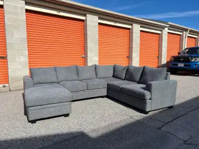 Grey U Shaped Sectional , View more
