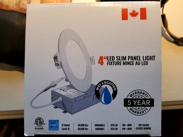 4-inch LED slim panel ceiling pot lights in Electrical in City of Toronto