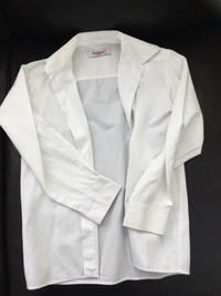 White, dress shirt size 134 cm