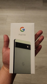 Open box Pixel 6a with case unlocked 