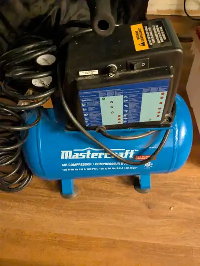 Mastercraft 3 gallon air compressor , View more