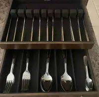 Flatware - INOXPRAN 18/10 and wooden chest