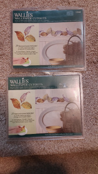 New set of 2 Wallies wallpaper cutout leaves (50 total) 