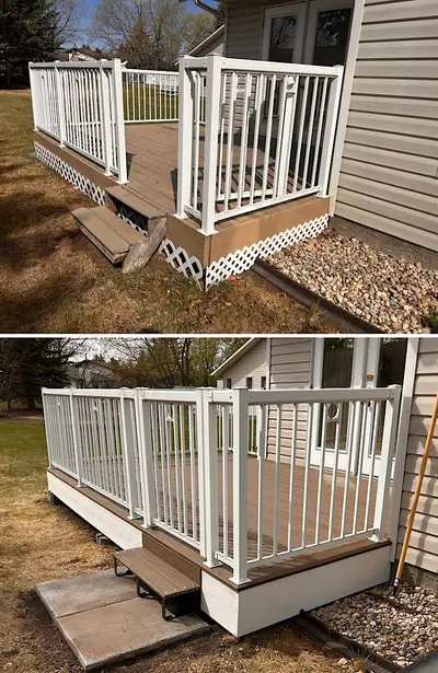 Specialized in exterior renovations: composite decking and fencing, aluminum railings, patio and per...