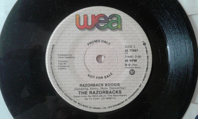 THE RAZORBACKS, CANADIAN ROCKABILLY 45RPM, PROMO COPY-EXCELLENT in CDs, DVDs & Blu-ray in Kitchener / Waterloo - Image 3