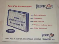 Respicaire ElectroStatic ES20x25Washable permanent Air Filter