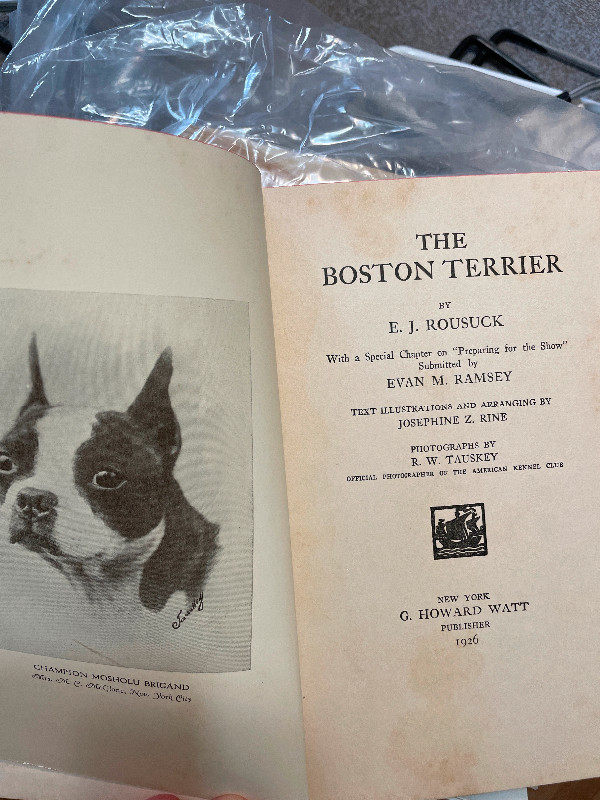 The Boston Terrier by E.J. Rousuck, 1926 in Non-fiction in Barrie - Image 2