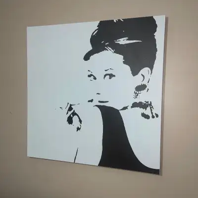 IKEA PJATTERYD Audrey Hepburn canva print , View more