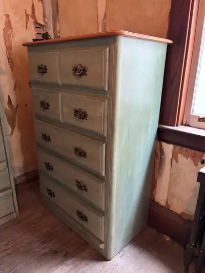 Tall Wooden Dresser, View more
