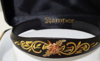 bracelet BANGLE vintage BLACK HILLS STAMPER w/ Rose ORIGINAL BOX