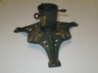 CHRISTMAS  FEATHER TREE  STAND CAST IRON VINTAGE   GERMANY