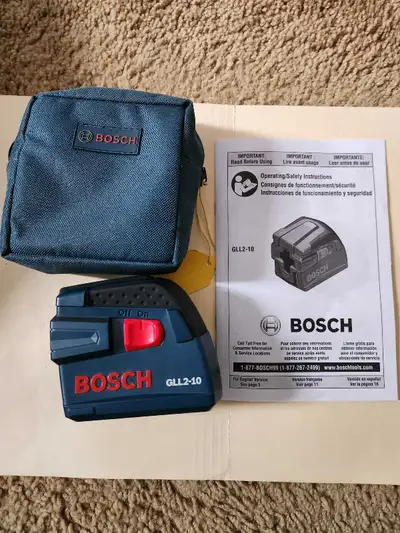 Bosch Laser Level Model GLL2-10 Vevor Laser Telescoping Pole with Tripod Pick up only.