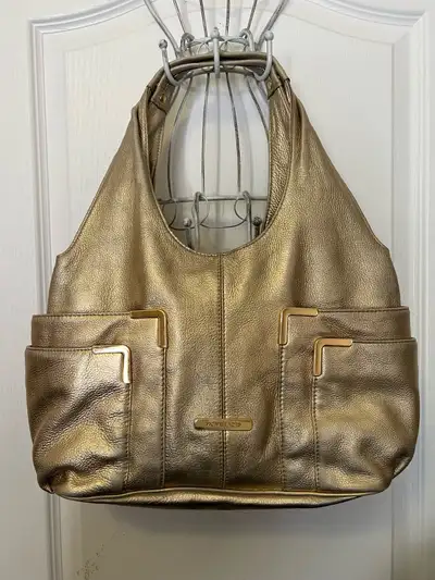 michael Kors gold metallic Hobo Bag, View more