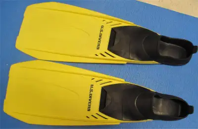 Swim Fins made in US Size 6.5-8 (inner length 25cm / 9.8"), View more