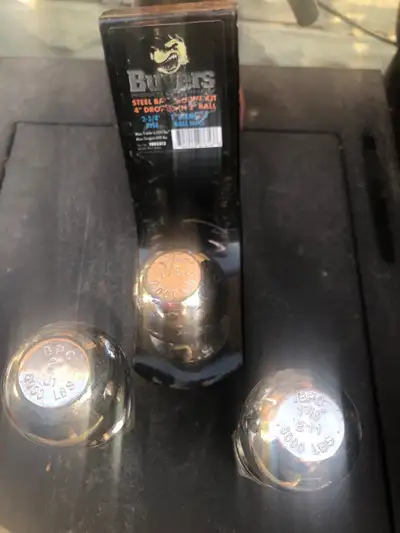 I am selling a used Buyers brand trailer hitch with three balls rated for 5000 lbs and a 2 inch rece...