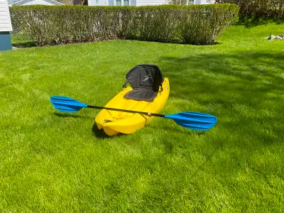 Youth kayak for sale. Lifetime Wave 60. Limited to 130 lbs. Includes seat and paddles. Has always be...