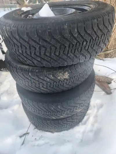 For Sale: 16" Winter Tire & Rim Package Looking for an affordable winter setup? This set of four win...