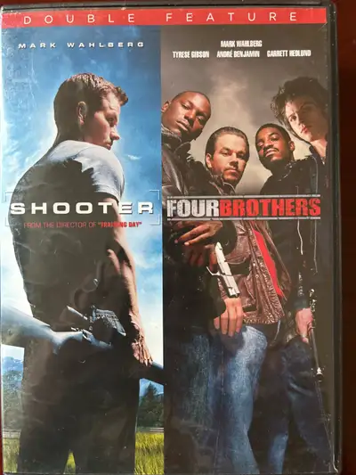 double feature shooter & four brothers DVD bil 6$., View more