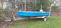 14ft aluminum boat 7.5 Johnson 