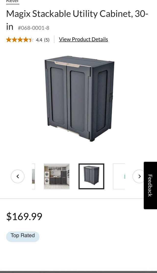 Storage cabinet plastic for sale fast  100$ dans Autre  à Ville de Montréal - Image 2