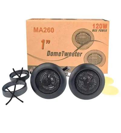 CYDZSW 1 Inch Tweeters for Car Audio,Door Speakers,Super Tweeter Pods Component Cars Parts Black(Pai...