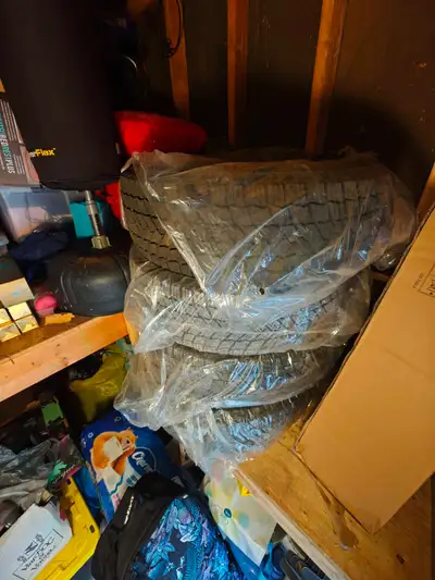 Set of 4 Michelin winter tires. Size 225/60R18 100H. No rims. Bought around 2021/2022 and stored ind...
