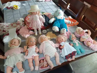 1969 to 1977 Doll Collection – 7 Dolls, plus extras, View more