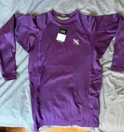 NEW BJJ Rashguard, purple, large, View more