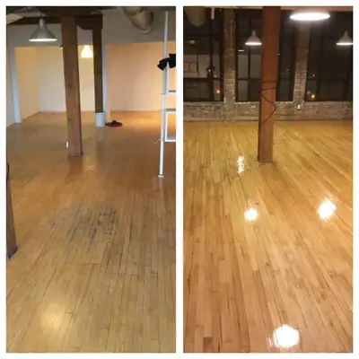 No downtime 1 Day job Hardwood floor refinishing , View more