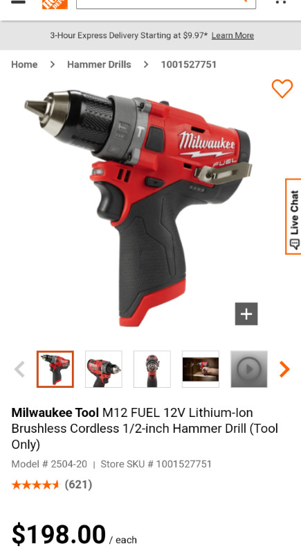 Milwaukee M12 Fuel Hammer Drill Driver | Tool Only | Brand New ! in Other in Oakville / Halton Region - Image 3