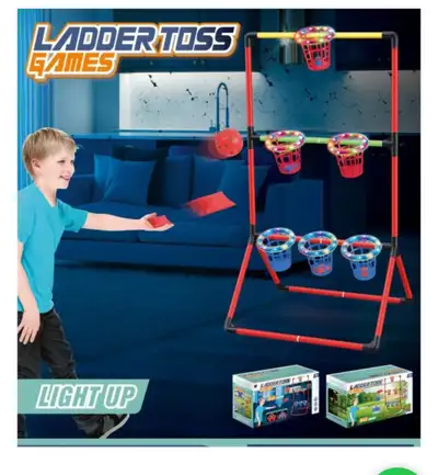 Brand new sealed Hioiseqt 3-in-1 Ladder Toss Outdoor Game Set, Carnival Games Combo Set with Ladder...