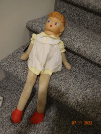 Soft  body doll,vinyl head, DANCE WITH ME  for child 1960s