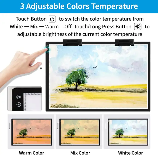 TOHETO Rechargeable A1 Light Pad in Indoor Lighting & Fans in Markham / York Region - Image 4