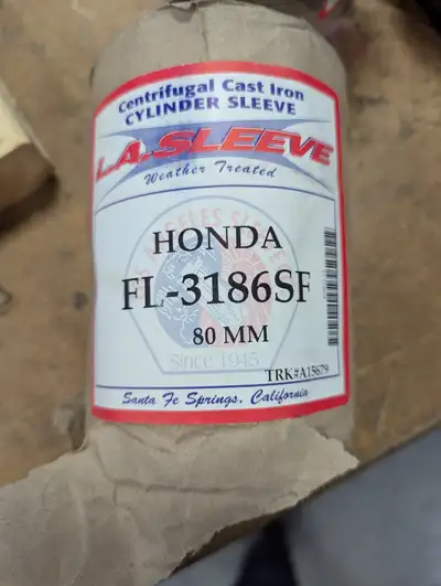 I have 4 x Cast Iron Cylinder sleeves from L.A. Sleeve which are for a Honda B18 type motor. Brand N...