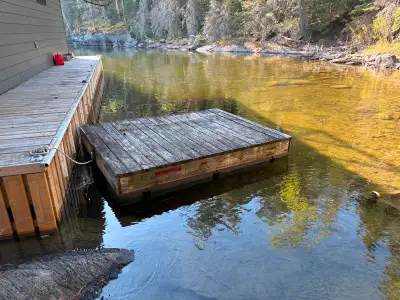 About 6’ x 8’. Ideal as an offshore swim platform. Needs a little TLC, but not much. Item is free, y...
