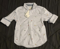 NEW - H&M Boys Dress Shirt - Size US 4-5Y