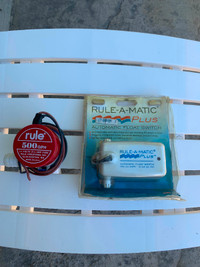 Bilge Pump and Float Switch For Sale