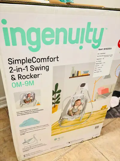  2‑in‑1 Swing & Rocker (for babies 0–9 months), View more