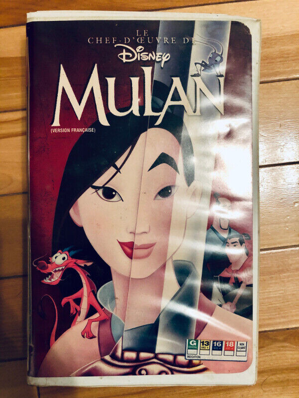 MULAN (VHS) 1999 de Walt Disney (vers. française) dans CD, DVD et Blu-ray  à Ville de Montréal