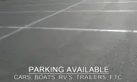 ____ PARKING AVAILABLE ___ CARS, BOATS, RV'S, ETC. ____