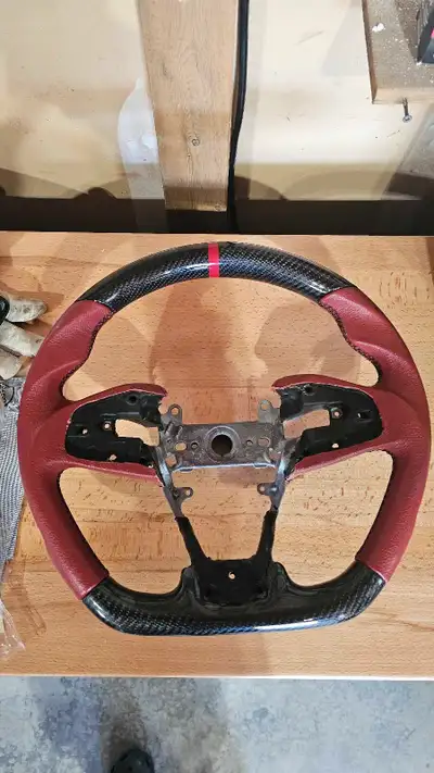 Carbon Fiber steering wheel for 10th gen civic, was used on a 2018 typeR.