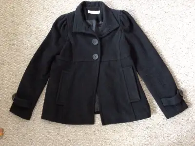 Classy Black Fall/Winter Jacket ~ Size 2 (Medium), View more