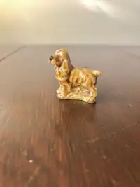 Cocker Spaniel Dog Tiny Vintage Ceramic Wade Whimsies Animal Fig