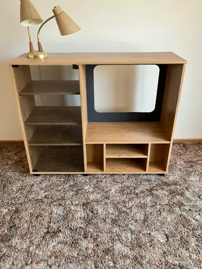 Useful entertainment unit for storage, tv, accessory components,, View more