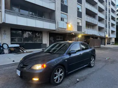 2008 Mazda 3 2.3Gt Runs and drives Need gone asap Rear brakes need to change No check engine light !...