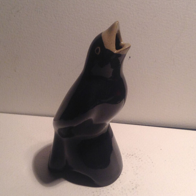 Vintage Pottery BLACK Pie Bird Vent Funnel in Arts & Collectibles in Vancouver