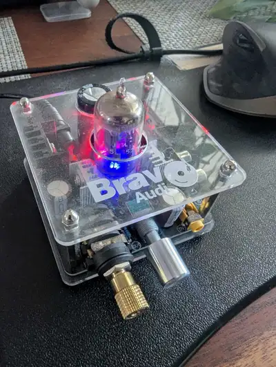 Bravo Audio V2 12AU7 Tube Headphone Amplifier, View more